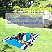 BIGOU Beach Blanket,9x7ft Extra Large Beach Mat Sand Free,Quick Drying Lightweight Outdoor Blanket Waterproof Picnic Blanket for Picnic Travel Camping Outdoor Eventsthumb 4