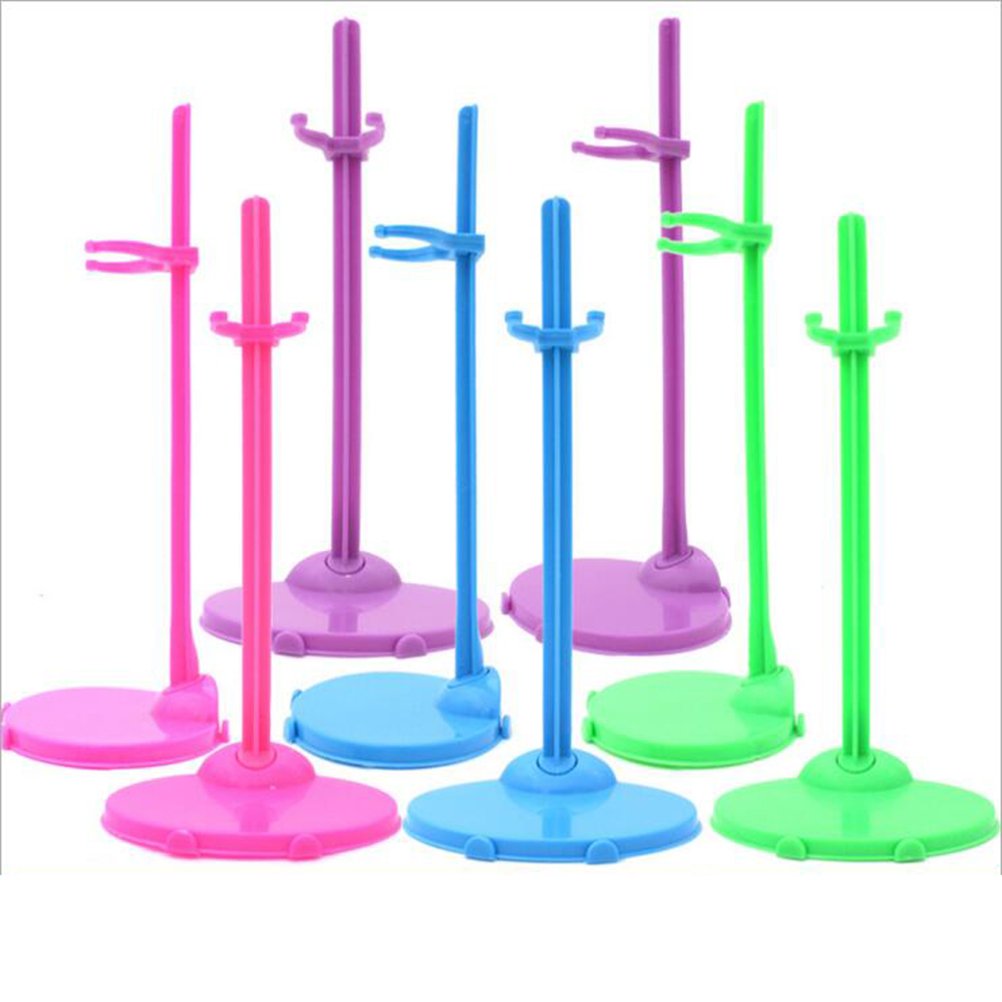 Dengguoli 12 Pcs Mixed Doll Stand Display Holder for Mini Dolls (Mixed)