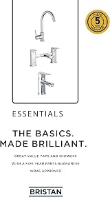 Bristan Dune Monobloc Sink Mixer Chrome view 3