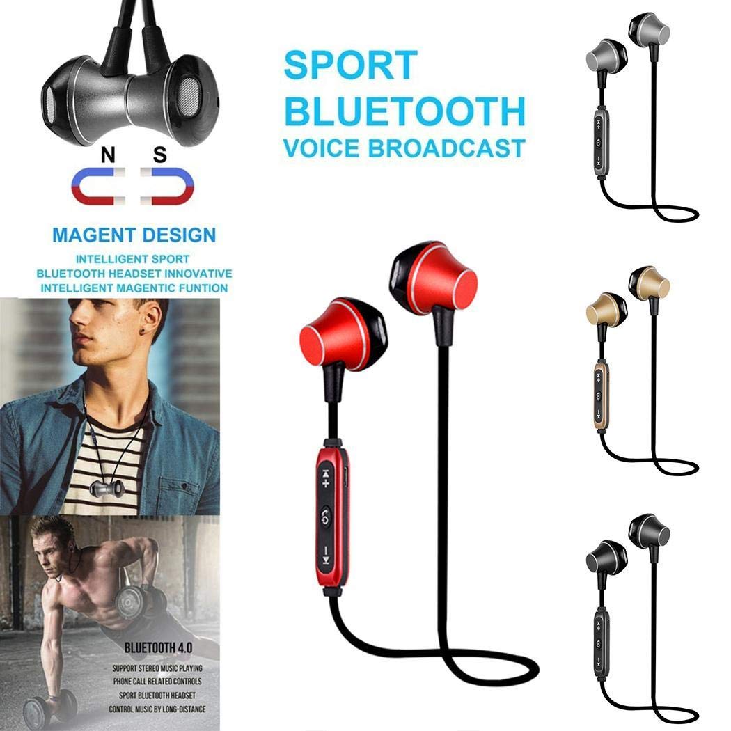 Olseti Wireless Headphones Sport Bluetooth 4.1 Earphones Cell Phone Headsets in Ear Wireless Magnetic Earbuds with Mic