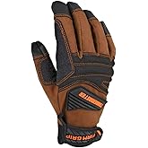 Firm Grip Trademaster Large Tan Duck Canvas Work Gloves with Reinforced Palm, Padded Knuckles, & Touchscreen Compatibility