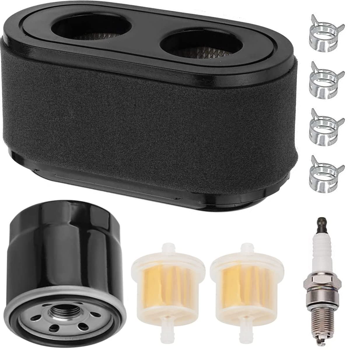 ZAMDOE 127-9252 Air Filter for Toro TimeCutter 74657 74661 74667 74675 74680 74723 74726 74731 74741 74760 74766 SS SW SWX ZS MX Riding Mower Lawn Mower, with Oil Filter Fuel Filter Spark Plug