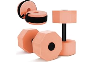JELLYDOG TOY Water Dumbbells Set for Pool Weights, Aquatic Exercise Dumbbells, Foam Swim Aquatic Cuffs with Detachable Velcro - Aquatic Fitness Equipment for Water Workouts, Water Aerobics Weights & Therapy