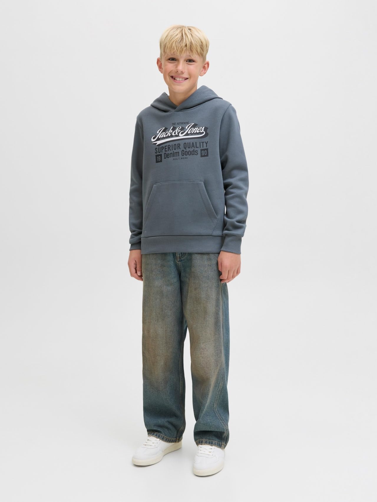 JACK & JONES JUNIOR Jjelogo Sweat Hood 2 Col Aw25 Noos Jnr 3