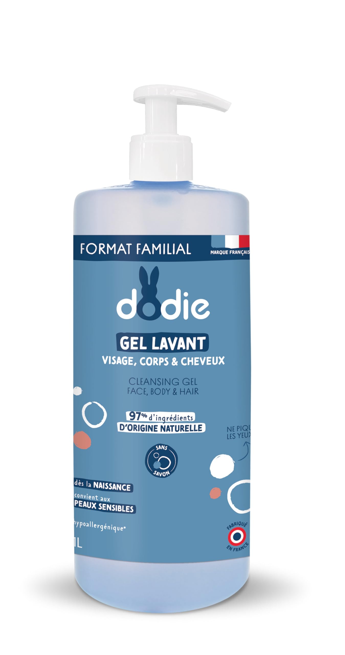 Dodie Cleansing Gel 3 in 1 1L