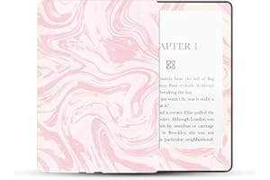MIGHTY SKINS MightySkins Glossy Glitter Skin Compatible with Amazon Kindle Paperwhite 5 6.8-inch 11th Gen (2021) Full Wrap - Silky Pink | Protective High-Gloss Glitter Finish | Easy to Apply | Made in The USA