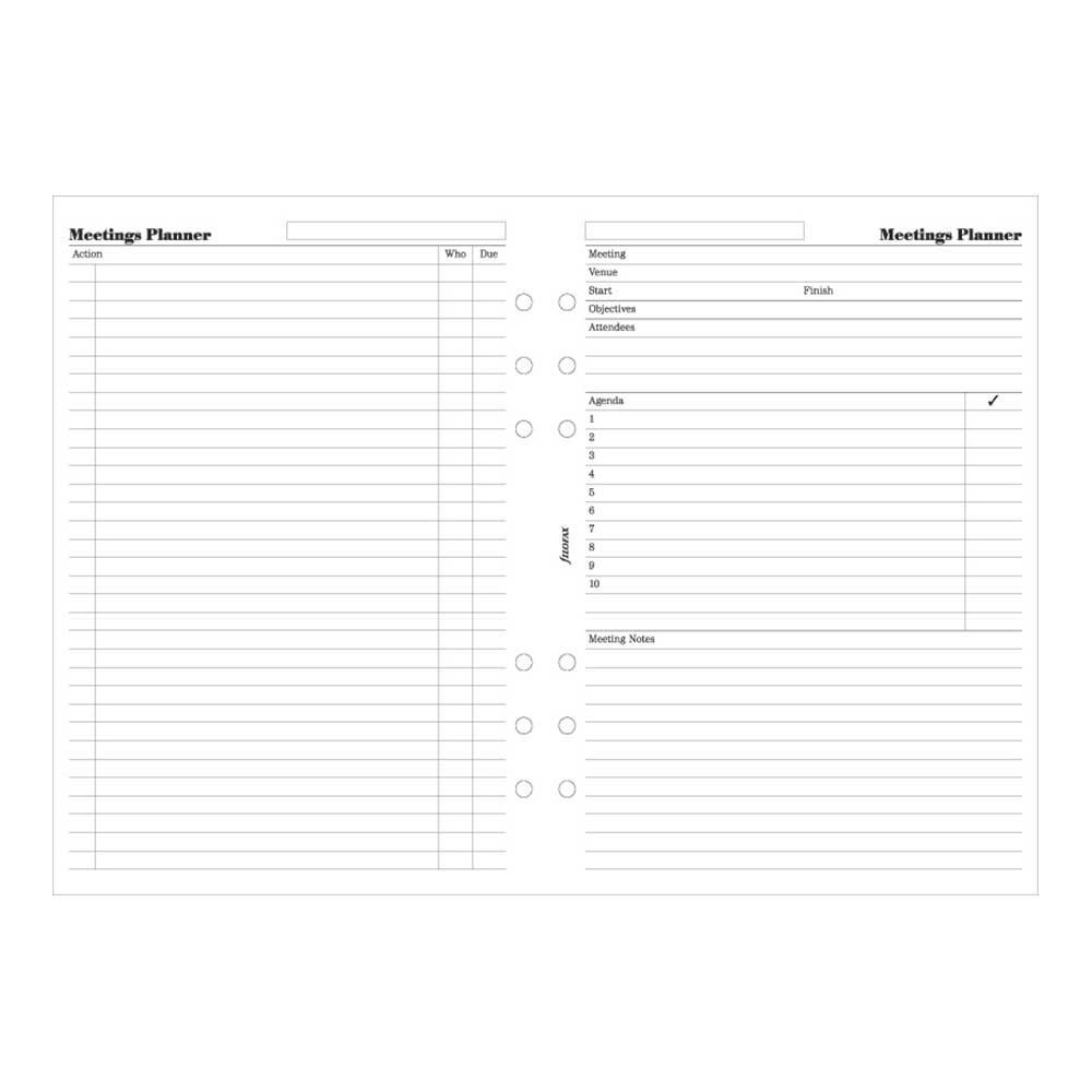 Filofax Meeting planner.