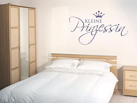 Grazdesign Wandtattoo Kinderzimmer Madchen Wandtattoo Kinder Selbstklebend Schriftzug Mit Krone Wandgestaltung Kinderzimmer Kleine Prinzessin Madchen 95x57cm 090 Silbergrau Amazon De Kuche Haushalt