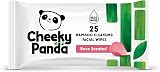 The Cheeky Panda Bamboo Facial Make Up Remover Wipes Rose 25 view 1