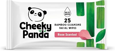 The Cheeky Panda Bamboo Facial Make Up Remover Wipes Rose 25