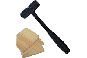Mallet Hammer - Tiny Double-Faced Soft Mallet | Anti-Slip Rubber Hammer | Furniture Mounting Hammer | Comfortable Grip Small 