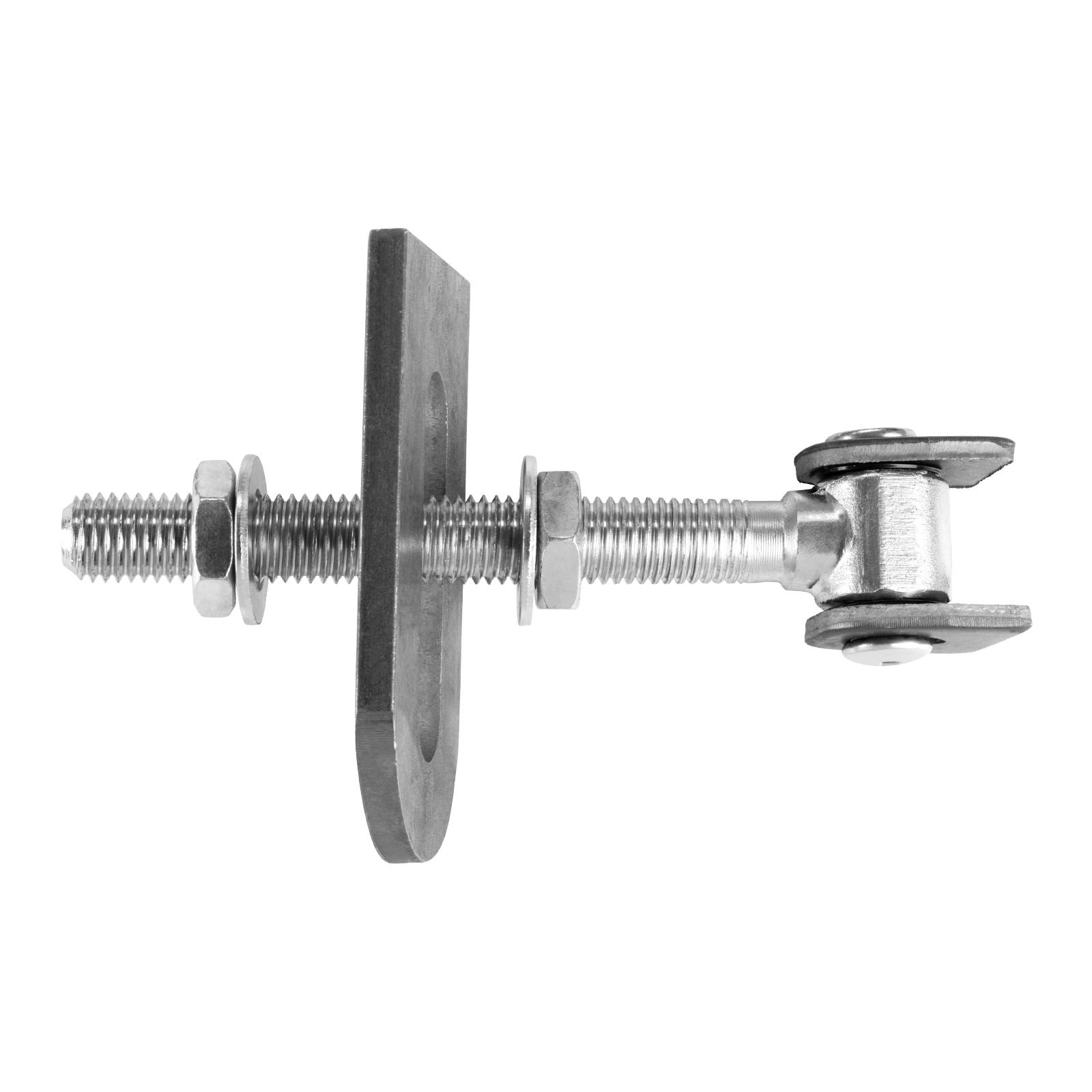 SO-TOOLS 2 Pack Gate Hinge M18 Open 185 mm Black Steel Weld-On Flap Adjustable Gate Hinge