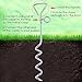 Lylyzoo Dog Tie Out Cable 16ft and Spiral Stake, with Anti-Winding Metal Ring and 2 Clasps, for Yard, Camping and Outdoors, Bowknot Tie as Gift, Small to Medium Pets Up to 40lb