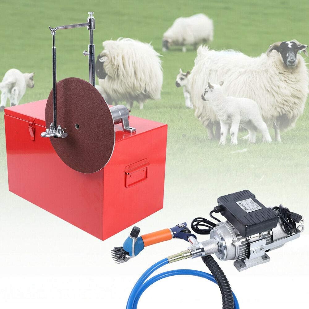 ZHFEISY Electric Sheep Shear Clipper Sharpener 110V 320W Electric Sheep Clipper