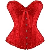 Kranchungel Corset Tops for Women: Renaissance Corset Bustier Shapewear - Halloween Costumes for Themed Parties Aged 25-35