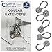 Comfy Clothiers Metal Collar Extenders for Dress Shirts (Metal Button Extender) 5-Pack