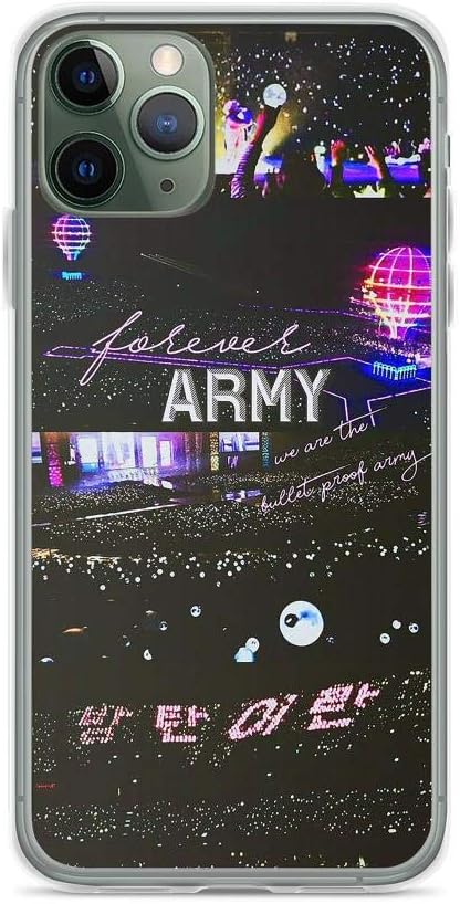 TEEMT Compatible with iPhone 11 Case BTS Lightstick Ocean Concert Army Bomb Kpop Fan Pure Clear Phone Cases Cover