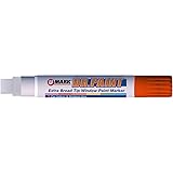 U-Mark DR. Paint Extra Large Paint Marker, 15 mm Tip, Orange (Pack of 6) 10887