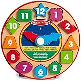 Melissa & Doug Wooden Toys - Shape Sorting Clock