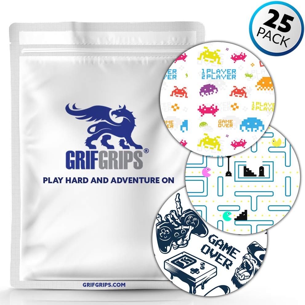 GrifGrips - Spot Circle CGM Adhesive for Dexcom G6 (25-Pack) (Gamer)