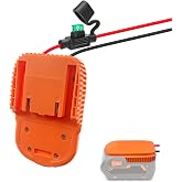 EID Power Wheels Adapter for Ridgid AEG 18V Battery Hyper Battery Dock Power Connector with 14AW Wire and Fuse for DIY Use, RC Toy, Rc Car Truck, e-Bike