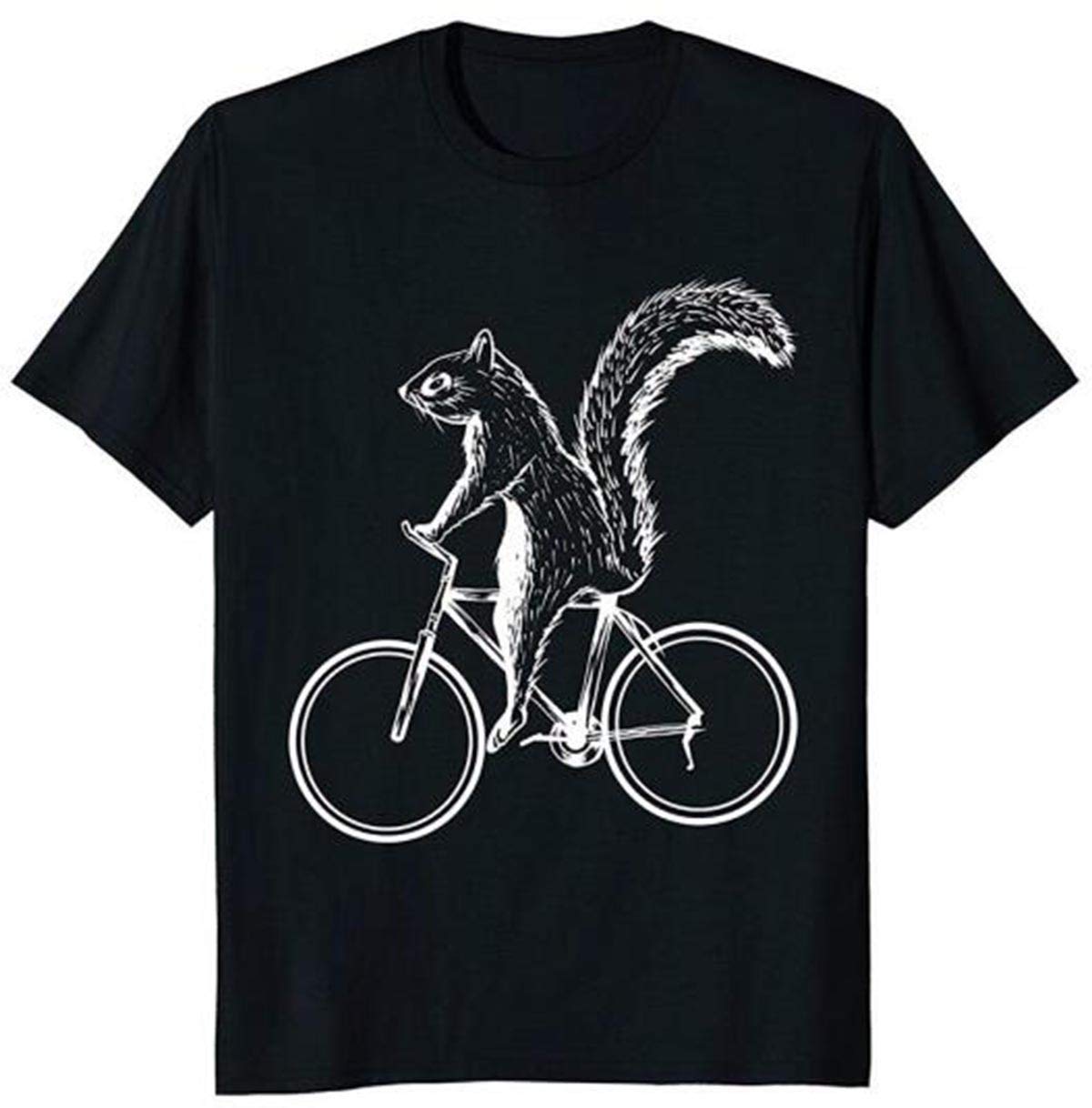  Squirrel On A Bicycle Funny Chipmunks Animal Lover T-shirt