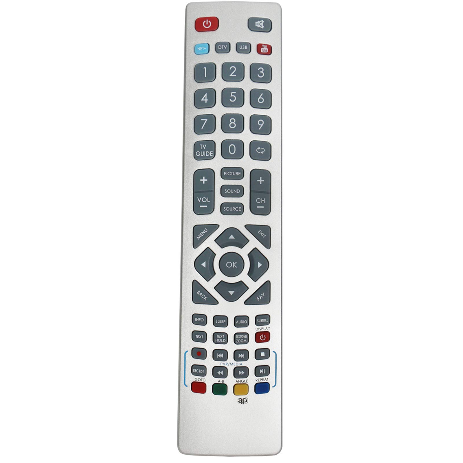 VINABTY SHWRMC0102 DH-2121 Replacement Remote Fit for Smart TV LC-32CFE6131K LC-49CFE6032K LC-50CFE6131K LC-32CHE6131K LC-40CFE6131K LC-43CFE6131K LC-49CFE6031K LC-32CHE6241E
