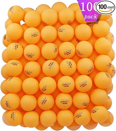Amazon Com Mapol 100 Counts 3 Star Orange Practice Ping Pong