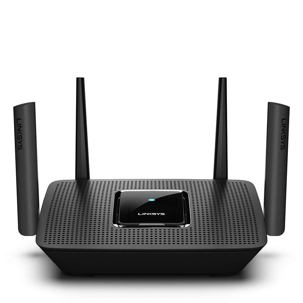 Photo 1 of Linksys MR8300 Mesh Wi-Fi Router (Tri-Band Router speeds up to 2.2GHz, Wireless Mesh Router for Home AC2200, 716Mhz Quad-core Processor, 2,000 sq. ft Coverage) MU-MIMO Fast Wireless Router (Renewed)