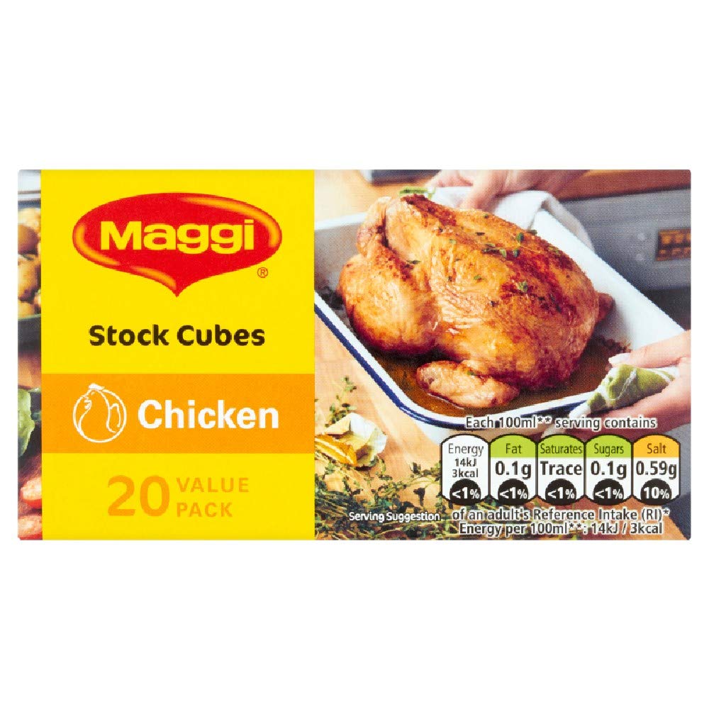 MAGGI Chicken Stock, 20 Cubes (Pack of 12) Amazon.co.uk Grocery