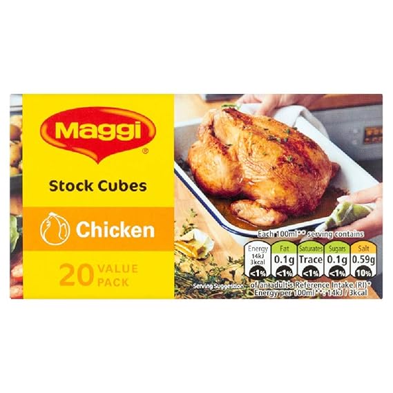 MAGGI Chicken Stock, 20 Cubes (Pack of 12) Amazon.co.uk Grocery