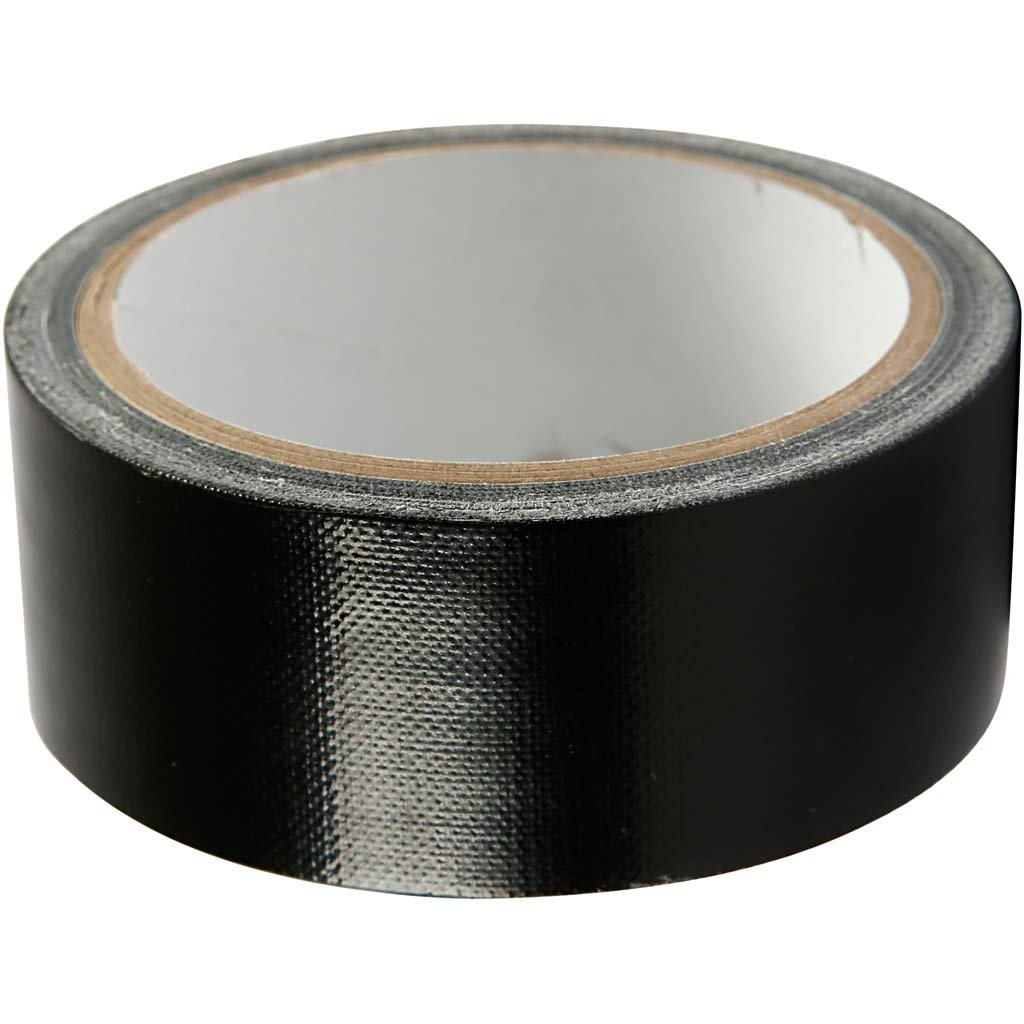 Duct Tape, W: 38 mm, black, 25m