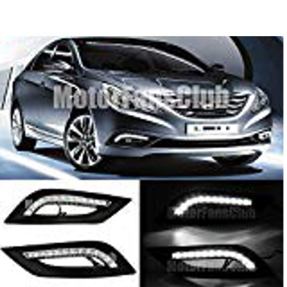 Amazon.com: MotorFansClub Daytime Running Light LED DRL for Hyundai Sonata  I45 YF Fog DRL 2011-2014: Automotive