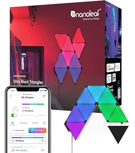 Nanoleaf SHAPES Hexagons Ultra Black Pacote de Expansão - Sistema