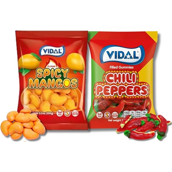 Amazon.com : Spicy Lovers Gummy Candy Gift Bundle, Vidal Spicy