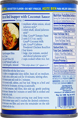 Goya Foods Unsweetened Coconut Milk, 13.5 Ounce