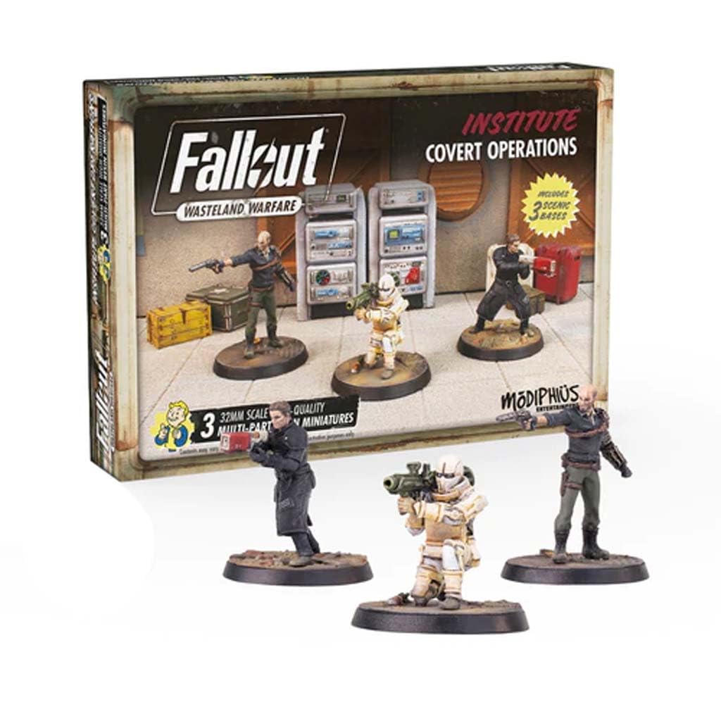 Modiphius Entertainment Fallout Wasteland Warfare Institute Covert Operations Miniatures Set