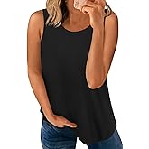 LONGYUAN Womens Tank Tops 2026 Casual Tunics Loose Sleeveless Summer Tops Basic Ladies Tee Shirts M-3XL