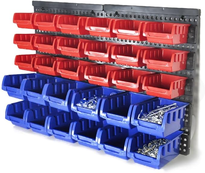 30 Bin racktools clavos para garaje cobertizo de almacén hardware de