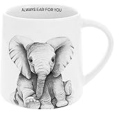 Pavilion Gift Company - Ear For You - Elephant - 17 Oz Coffee Mug Tea Cup Zoo Wild Life