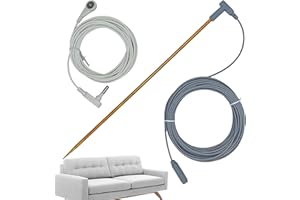 Copper Grounding Rod - Earth Connected Grounding Wire with 40Ft Cord, Grounding Rod for | Grounding Tester, Female Ground Cor