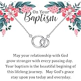 TGBJE Baptism Necklace - Catholic & Christian Gifts for First Communion
