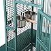 Yaheetech 62″ Large Bird Cage Parrot Finch Aviary Pet Perch w/Rolling Stand, Greenthumb 3