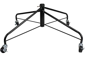 Northlight Black Rolling Christmas Tree Stand for 9'-12' Artificial Trees