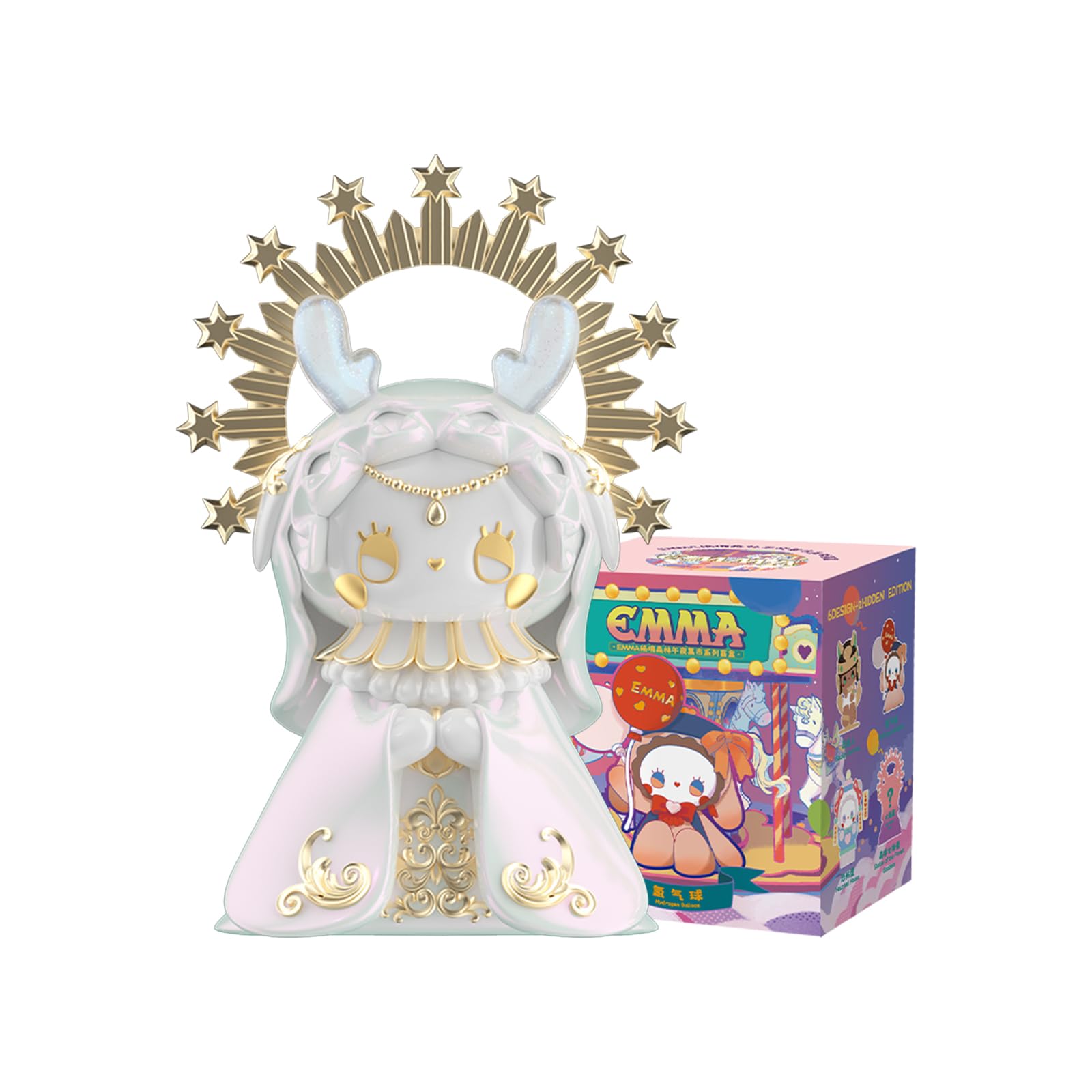 Photo 1 of Bahomu Anime Blind Box, 3.5 Inches Cute Emma Secret Forest Series PVC Blind Box Figure for Desktop Ornament, Collectable Action Figure for Birthday Gifts (Midnight Bazaar Series)