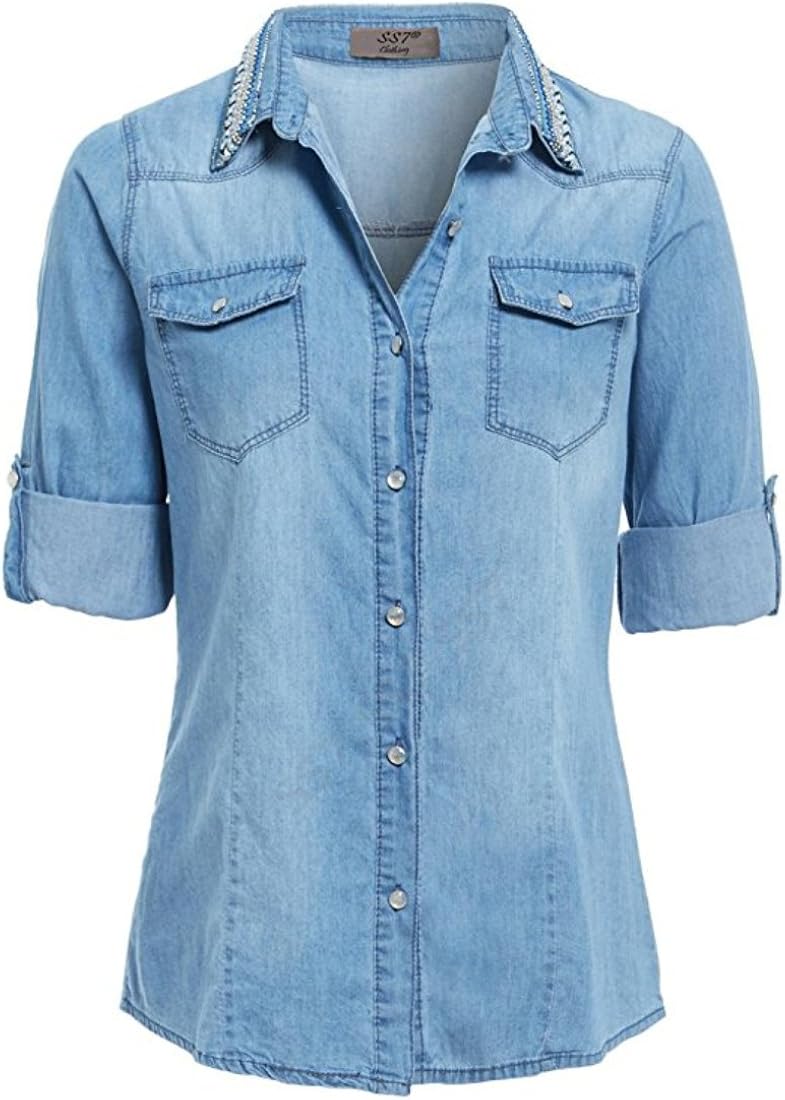 jean shirts for ladies