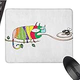 Reptile Gaming Mouse pad Colorful Chameleon on The