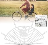 Keenso 4Pcs Kids Bike Rear Seat Foot Guard Plastic Protective Net Set view 4