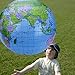 Pangda 8 Pack 16 Inch Inflatable Globe Blow up World Globe PVC Inflatable Earth Beach Ball for Playing or Teaching, Beach Ball for Kids Party Bags Summer Pool