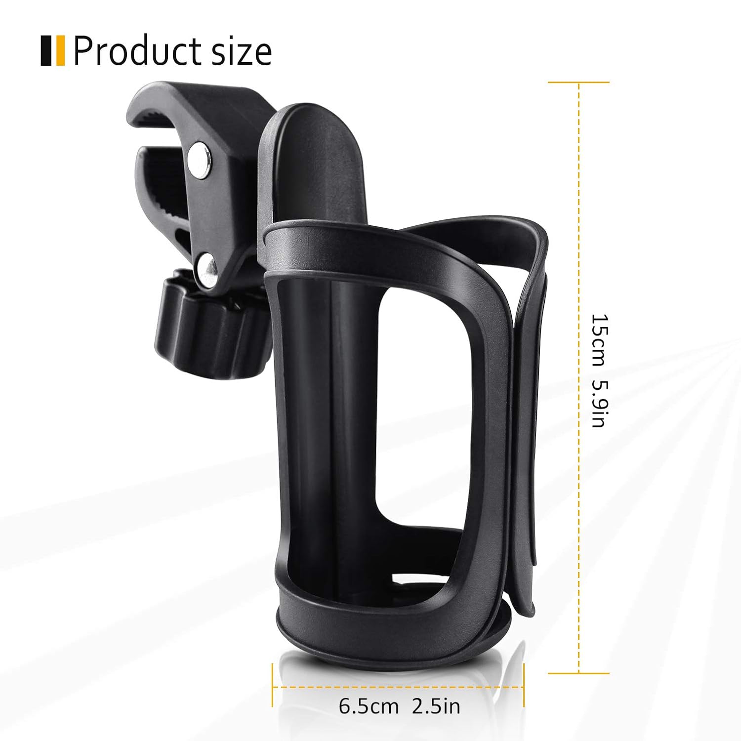 Pack of 2 Stroller Cup Holders, Universal Drinks Holder for Bikes, Trolleys or Walkers (2 Pack): Baby
